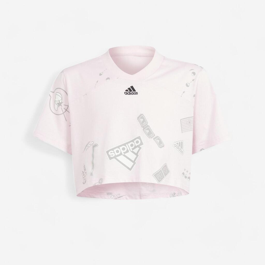 Girls' Cropped T-Shirt - Pink